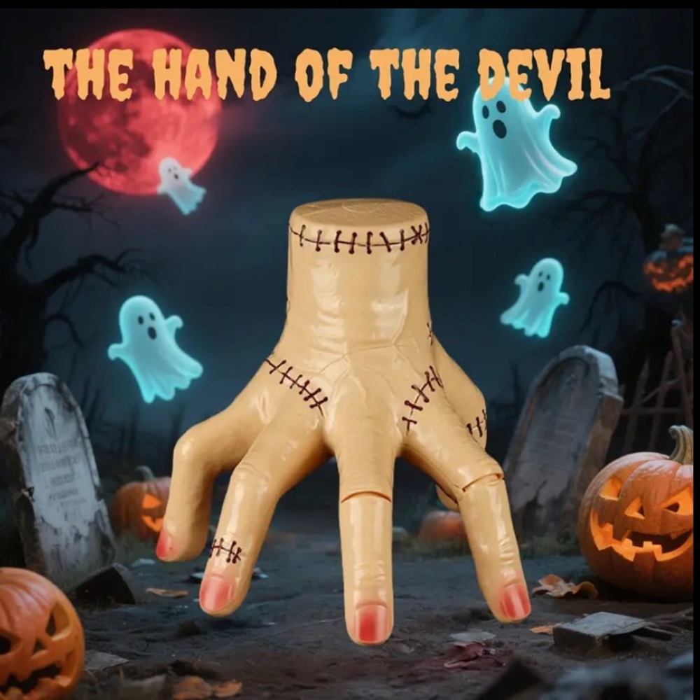 Electric Wednesday Addams “Thing” Hand – LED Lights, Music & Crawling Motion